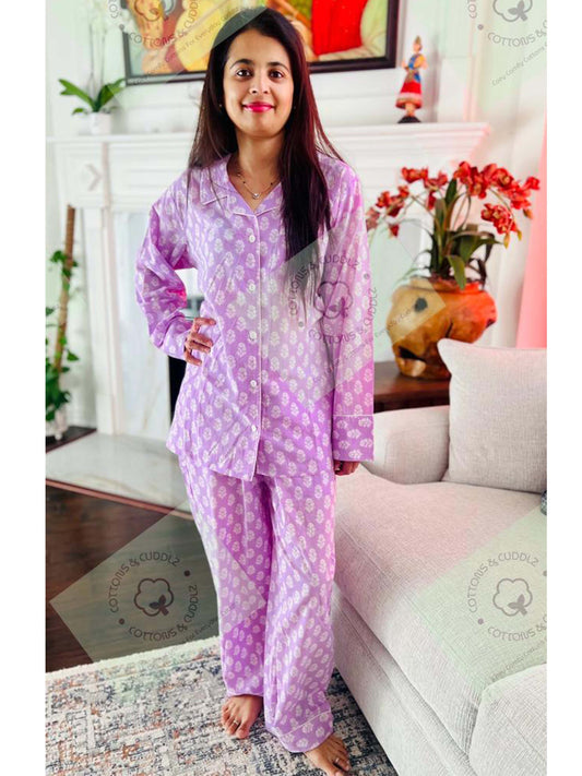 Lilac Women Lounge Wear