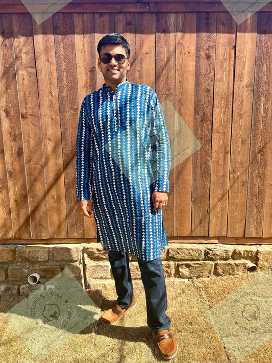 Dark Blue Men Kurta